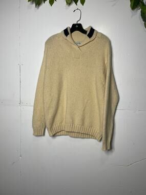 Vintage LL Bean Wool Blend Sweater Classic Style Womans Large Retro Gorpcore